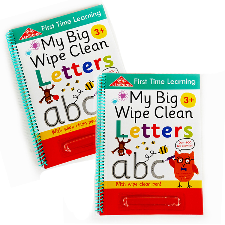 Custom Children Preschool Practice Writing Book Wipe Clean Activity Books 01